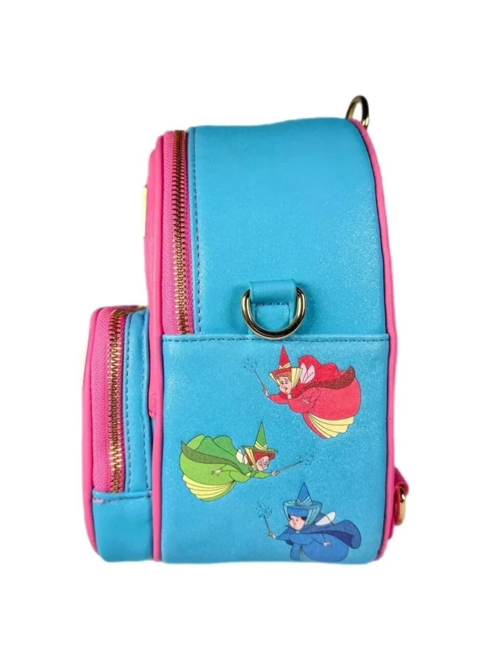 Disney Pink & Blue Mini Backpack with Coin Pouch